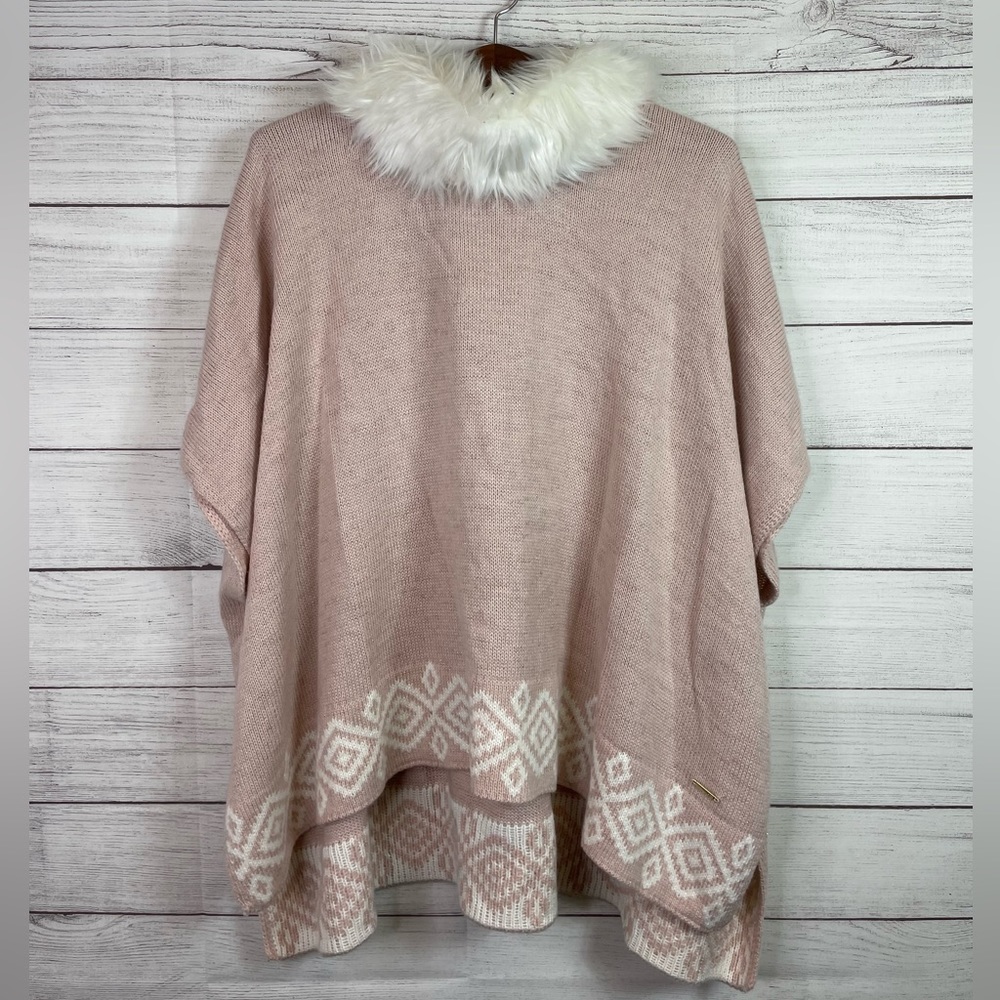 Women’s Black Rivet Poncho